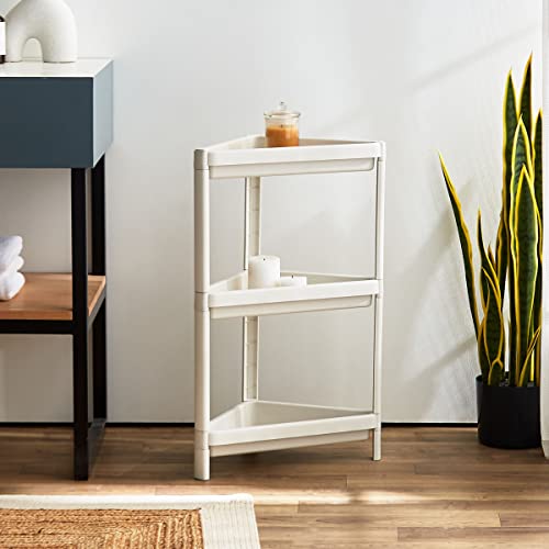 Home Box Allure Bios Triangle 3-Tier Bathroom Caddie 72 X 44 X 27 Cm White