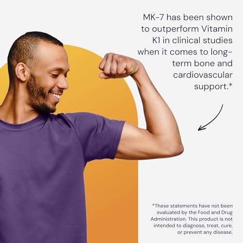 Healthy Origins Vitamin K2 as MK-7, 100 mcg - K2 Vitamin Supplement for Heart Health, Bone Health & Calcium Metabolism - Gluten-Free Supplements - 60 Veggie Softgels