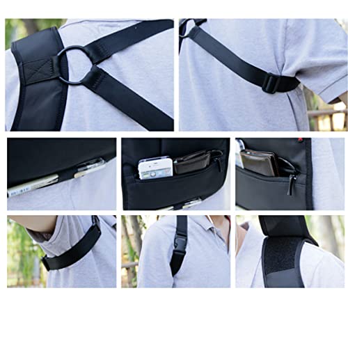 HEALLILY Shoulder Holster Bag Anti-Theft Phone Sling Chest Backpack for Men - Hidden Armpit Pouch Underarm Anti-Burglar Clothing Purse
