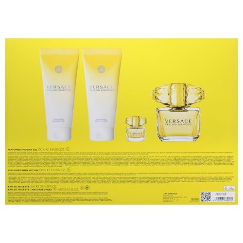 Versace Yellow Diamond Edt 100 ML 4Pcs Set