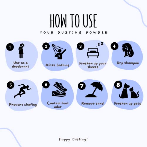 Herb & Root Fresh Jasmine Scented Body Dusting Powder for Women | Talc-Free, Anti-Itch, Chafing Relief, Deodorizing | Silky Smooth Skin All Day