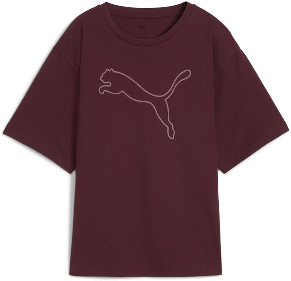 womens HER Relaxed Graphic Tee Ruby Shimmer T-Shirt