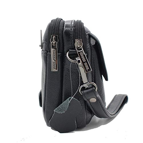 Hebetag Leather Clutch Purse Wallet for Men Organizer Holder Wrist Bag, 07Black, 23cm(W) x 8cm(D) x 14cm(H)(9.05"x3.14"x 5.51");, Classic