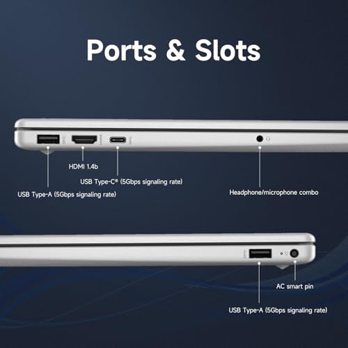 HP 15.6" HD Touchscreen Laptop, Intel Core i5-1235U, 16GB RAM, 1TB PCIe SSD, Webcam, HDMI, Numeric Keypad, Wi-Fi 6, Windows 11 Home, Silver, Bundle with Thunderobot ML101 Wireless Mouse