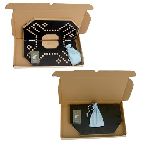 Jackaroo Pro 4 Player Foldable Board Game, 16 Coloured Marbles, Jackaroo Waterproof Cards