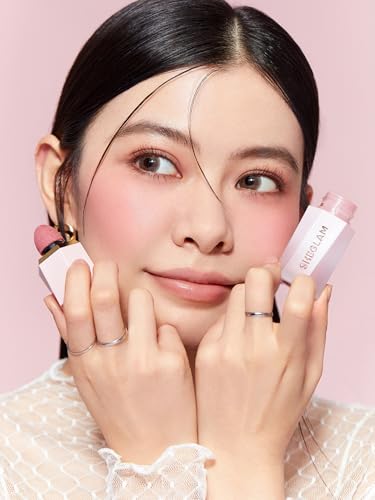 SHEGLAM Makeup - Color Bloom Liquid Blush Matte Finish - Long-wearing Waterproof Gel-Cream Blush with Sponge Tip Applicator (Love Cake), 5.2 grams, 1.0 count, 1