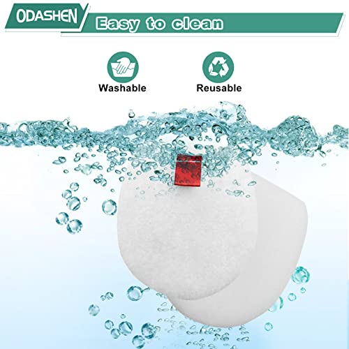 Odashen 3 Pack Duo Clean Filter Set Replacement for Shark Hoover IC300 IZ251UK IZ251UKT IZ201UK IZ201UKT IZ201UKTSB IZ202SM IZ201ME IZ201EUT Cordless Stick Vacuum Cleaner