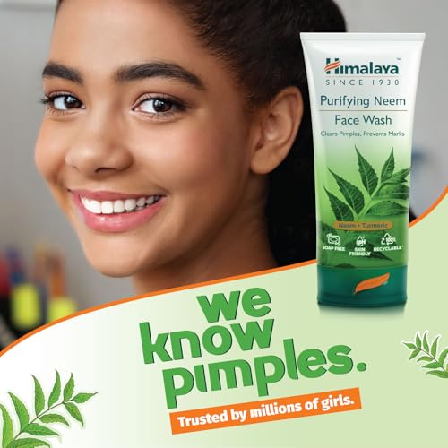Himalaya Purifying Neem Face Wash 2X150ml - Helps Fight Pimples & Prevent Marks, Reduces Breakouts, Ideal for Oily & Combination Skin