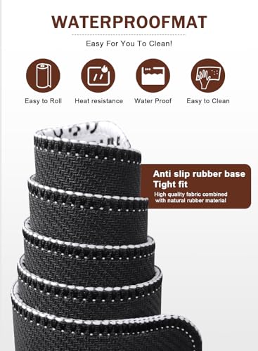 Homarket Mouse Pad Persian, Extended Mat Mousepad Desk Pad Non-Slip Rubber Base Stitched Edge Flower Keyboard Pad Playmat for Computer (Tpye-B, 80L x 30W cm)