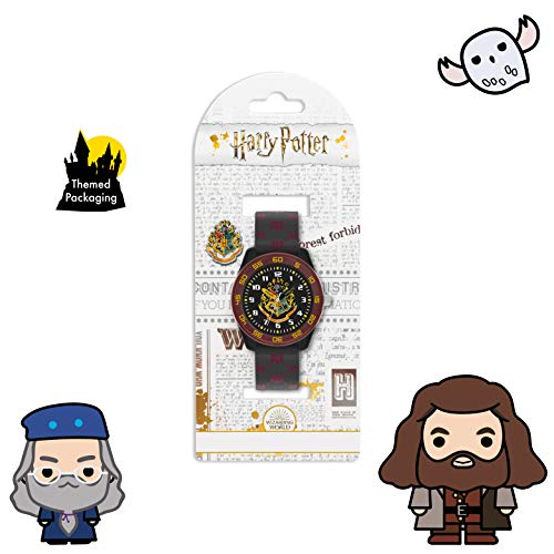 Harry Potter Boy's Analog Quartz Watch with Silicone Strap HP9050ARG AMZ
