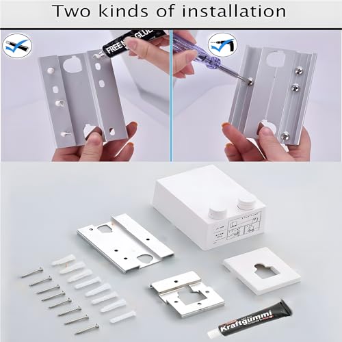 Aputue Retractable Clothesline, Self Adhesive Wall Mounted Telescopic Clothesline for Hanging Clothesline in Hotels, 4.2M Retractable Clothesline Indoor Stainless Steel Adjustable