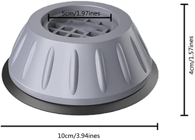 N / B 4 Pack Shock and Noise Cancelling Washing Machine Support, Anti Slip Vibration Prevent, Washer and Dryer Pedestals Fit All Machines