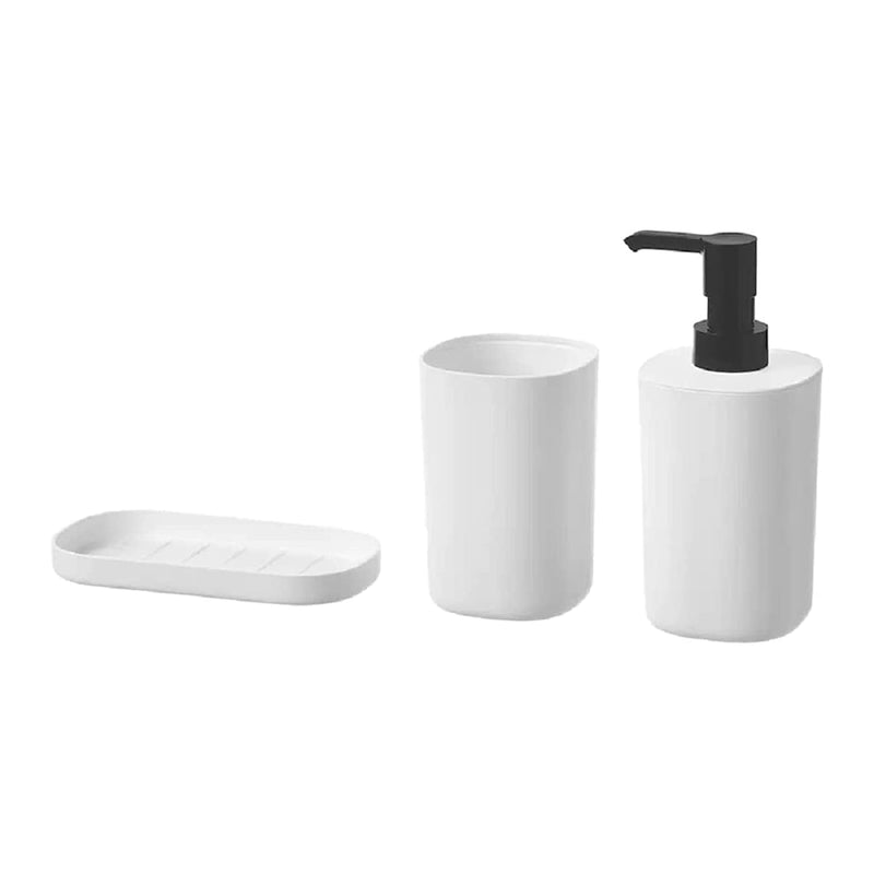 Ikea STORAVAN 3-Piece Bathroom Set,White,Small