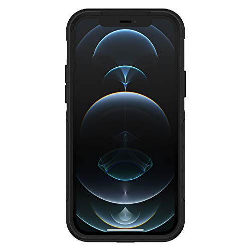 OtterBox Commuter Case for iPhone 12 / iPhone 12 Pro, Shockproof, Drop proof, Rugged, Protective Case, 3x Tested to Military Standard, Antimicrobial Protection, Black, No Retail Packaging