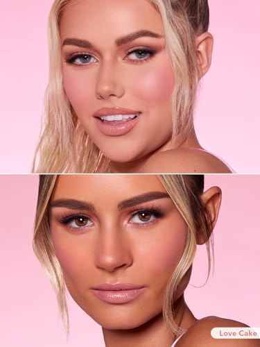 SHEGLAM Makeup - Color Bloom Liquid Blush Matte Finish - Long-wearing Waterproof Gel-Cream Blush with Sponge Tip Applicator (Love Cake), 5.2 grams, 1.0 count, 1