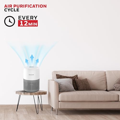 Honeywell Air Purifier for Home & Office, 3-in-1 filter - Pre-Filter, H13 HEPA Filter, Activated Carbon Filter - Air touch V1