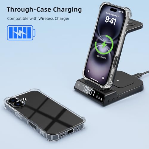 ZenGoose Case Compatible with iPhone 16 Case, Crystal Clear Case Designed for iPhone 16 Clear Case with 4 Corners Shockproof Protection and Full Camera Protection Anti-Fall Clear Case