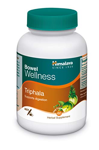 Himalaya Herbals Triphala, Gut Detox, Colon Cleanser, Supports Digestion, Relieves Constipation, Herbal Veggie Capsule