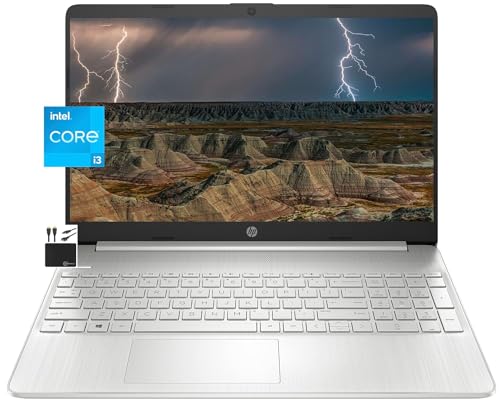HP Newest Laptop , 15.6" HD Display, Dual Core Intel i3-1115G4 (Upto 4.1GHz,Beats i5-1030G7), 16GB RAM, 512GB SSD, HD Webcam, Bluetooth, WiFi 6, 11+ Hour Battery, Win 11 (Upgraded)