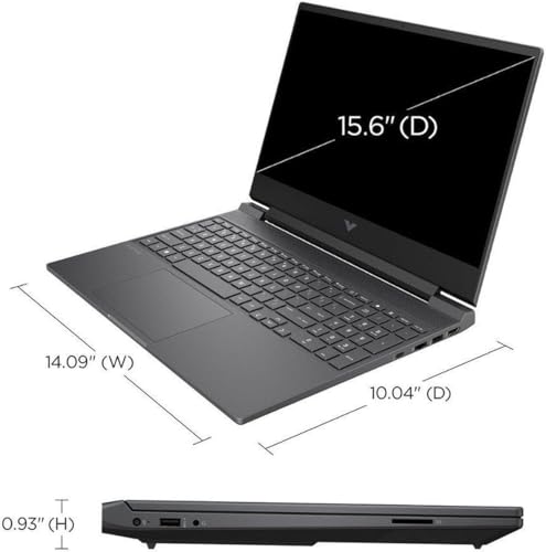 HP Victus 144Hz 15.6" FHD Gaming Laptop, AMD Ryzen 5 7535HS Processor, Radeon RX 6550M (Beats Nvidia GeForce RTX 3050), 8GB RAM 512GB SSD, Backlit Keyboard, Windows 11 Pro, Mica Silver
