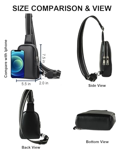 Hiflyer Crossbody Bags for Women Trendy, Crossbody Bag Sling Chest Bag, Sling Bag for Women Crossbody Purse