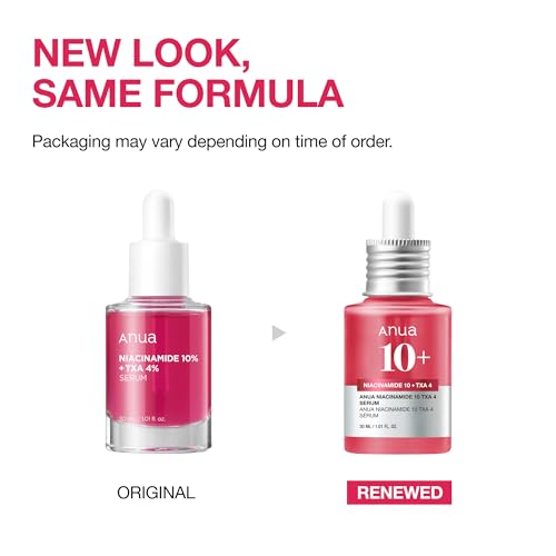 ANUA 10% Niacinamide+ 4% Tranexamic Acid Serum, Ceramide, Hyaluronic Acid, Vitamin B12 Natural color, Korean Glass Skin, Fragrance-Free, Korean Skincare, 30ml /1.01 fl.oz.