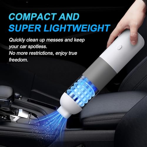 Aquox Cordless Handheld Vacuum Cleaner, Portable Car Vacuum Cleaner 10000Pa Strong Suction & Super Lightweight & USB Rechargeable, Mini Car Vacuum Cleaner Wireless & Air Duster for Home, Car, Office