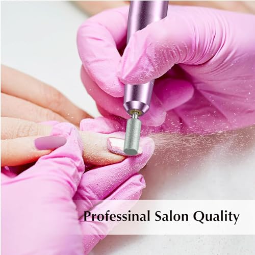 HYRAINBOW Electric Nail Drill File Professional: Portable Machine Kit for Acrylic Gel Dip Powder Nails, Manicure Pedicure Tools, Polishing Set With Bits and Sanding Bands