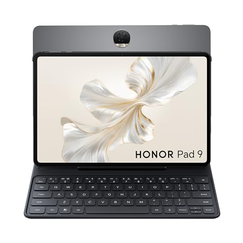 Honor Pad 9, 8GB RAM, 256GB ROM, Wi-Fi Tablet, 12.1 Inch Size, Space Grey Bundle With Honor Smart Bluetooth Keyboard Case - Middle East Version