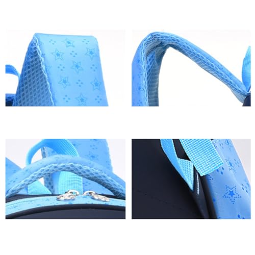 HEIMDI Cute Cartoon School Bag For Boys and Girls, Zippered School Bag for Elementary School Students/Padded and Adjustable Shoulder Strap, Lightweight Children's Travel Bag