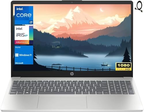 HP 2023 14 inch FHD Laptop, Anti-Glare IPS Display, 13th Gen Intel i7-1355U Processor, 16GB RAM 1TB PCIe SSD, Backlit Keyboard, True Vision HD Webcam, WiFi 6, Bluetooth, Windows 11 Home, Silver
