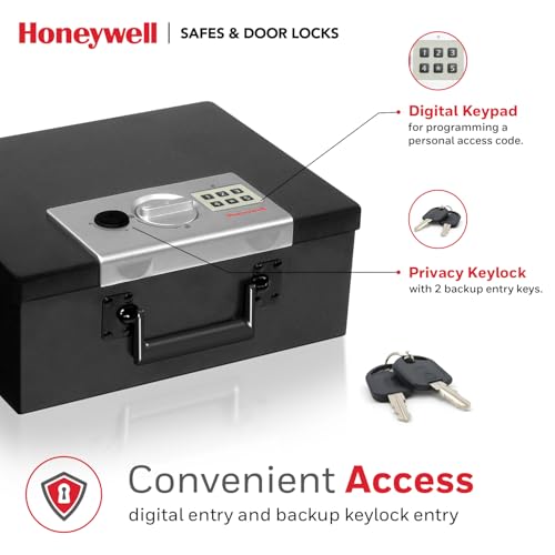 Honeywell 6108 Fire Resistant Digital Steel Security Box 7 litres