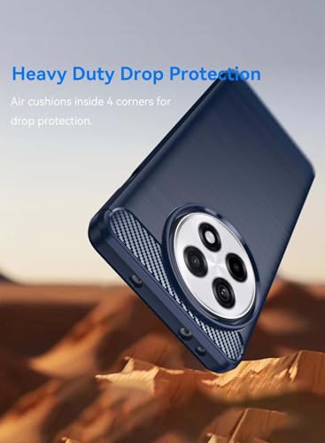 WTech OnePlus 13R 5G 2025 Silicone Brushed Texture Protective Case Cover (Navy Blue)