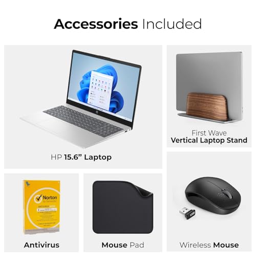 HP Business Laptop 15.6" - 13th Gen Intel i7-1355U, Iris X Graphics, 32GB DDR4 RAM, 512GB SSD, Win11 Pro, 720p HD Webcam (Includes 1st Wave Laptop Stand + Mouse + Antivirus + Mouse Pad) 15-FD0213TU