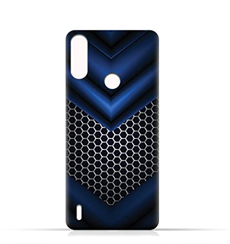 AMC Design TPU Mobile Case Cover for Lenovo K13 with Abstract Blue Mesh Pattern