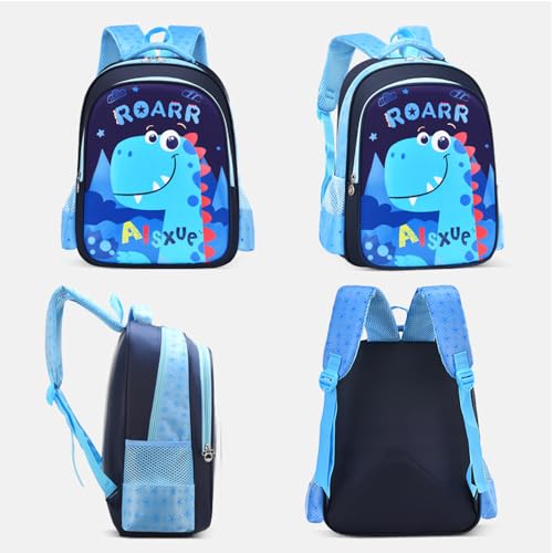 HEIMDI Cute Cartoon School Bag For Boys and Girls, Zippered School Bag for Elementary School Students/Padded and Adjustable Shoulder Strap, Lightweight Children's Travel Bag