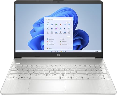 HP 2024 Newest 15s Business Laptop With 15.6" FHD Display, Inel Core i5-1235U Porcessor |16GB DDR4 Ram |512GB NVMe SSD |Intel Iris Xᶱ Graphics |Backlit Keybaord |Windows 11 Natural silver (UPGRADE)
