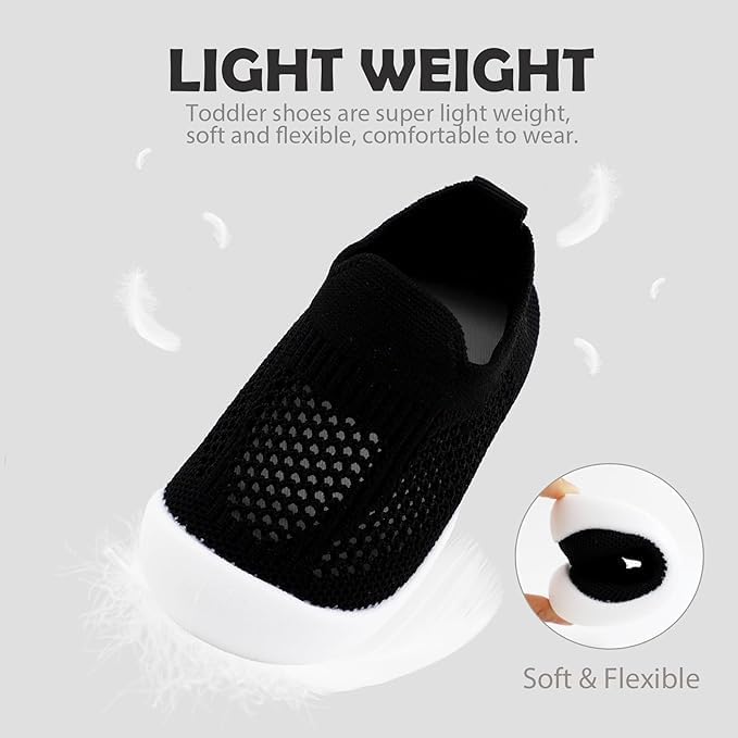 ZONEY Baby Shoes Toddler First Walking Shoes Infant Sneakers Breathable Knitted Mesh Boy & Girls Shoes