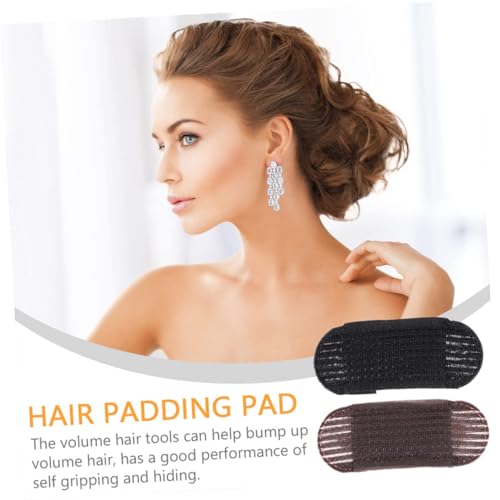 HZYH 6pcs Invisible Fluffy Hair Clip Bump up Hair Clip Hair Volume Base Bump it Hair Accessory Sponge Pad Hair Styling Tool for Women Girls (Coffee)
