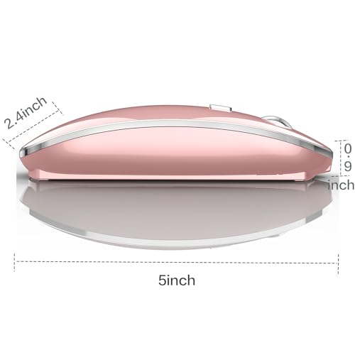 JETTA Wireless Mouse for MacBook Pro MacBook Air Laptop Mac iMac Desktop Computer (Rose Gold)
