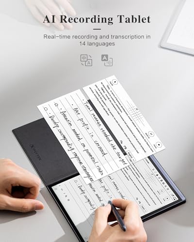 iFLYTEK AINOTE Air 2, 8.2" Paper Tablet with ChatGPT, Handwriting & Voice-to-Text Digital Notebook, Translation &Transcription, for Note-Taking, Reading,Study, WiFi-6 & Bluetooth,32GB, Pen Included