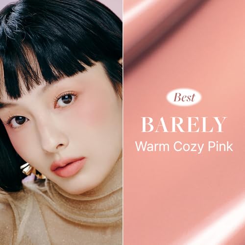 DEAR DAHLIA Petal Drop Liquid Blush BARELY Liquid Cream Blush for Cheeks, Blush Liquid Makeup, Rare Beauty, Natural Long Lasting Face Cream Blush Makeup, Skin Tint Blush