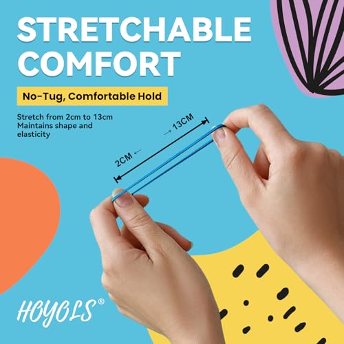 HOYOLS Baby Hair Ties Rubber Bands for Toddler Infants Kids Girls Thin Small Hair Elastics TPU 1500 Piece Pack