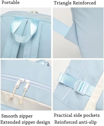 HANNEA® Kids Kindergarten School Backpack Lovely Toddler Backpack for Girls DIY Casual Backpack for Girls with Badges, Post Card, Card Holder, Keychain Charm for 4-8 Years Girl