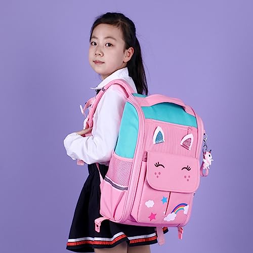 IS MUHE Backpack for School,Roller Bag with Wheels,Double Handle Rolling Backpack,Girls Travel School Children Toddler Trip Rolling Bag Girls Travel Roller Bag - m