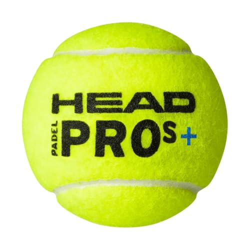 HEAD Padel Pro S+ Padel Balls | Tournament Grade ball with extra durability