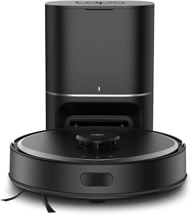 Tapo Robot Vacuum Cleaner with Automatic Suction Station, RV30 Max Plus, 5300 Pa Hypersuction, Dual Navigation LiDAR + IMU, Voice Control Alexa and Google Assistant