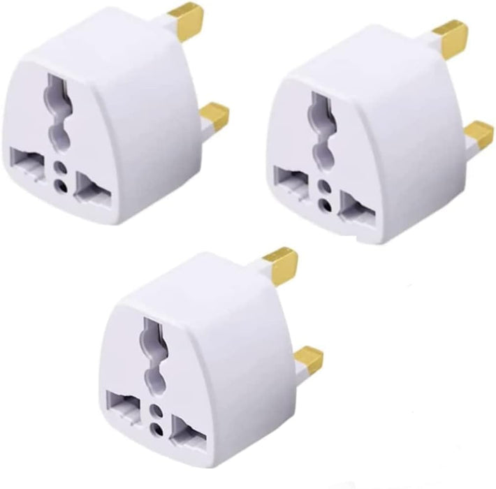 SKY-TOUCH 3 Pieces Universal travel Plug Adapter, AU, UK, EU to US AC Power Plugs Adapter, 3 Pin Travel Wall Plug Converter