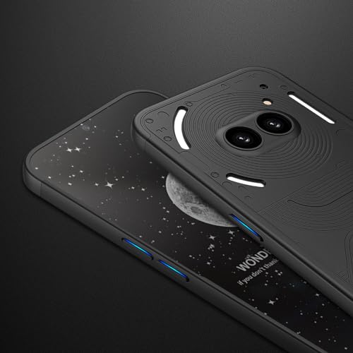 For Nothing Phone 2a Case, 360 Degree Full Body Hard Plastic Material Protective Back Cover, Detachable Split Slim Fit Shockproof Casing, Anti-Scratch Bumper Mobile Case