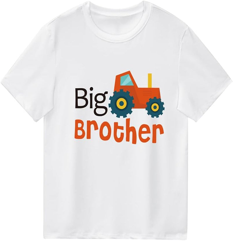 Kids Boys Big Brother T Shirts Tops Toddler Baby Tees Outfit Summer Short Sleeve Clothes Older Brother Announcement Gift